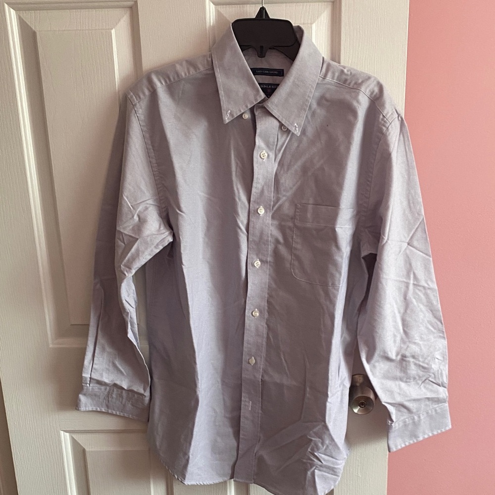 Saddlebred Men's Light Gray Button Down Shirt